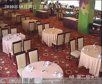 D1效果-某餐廳大廳視頻監控錄像演示